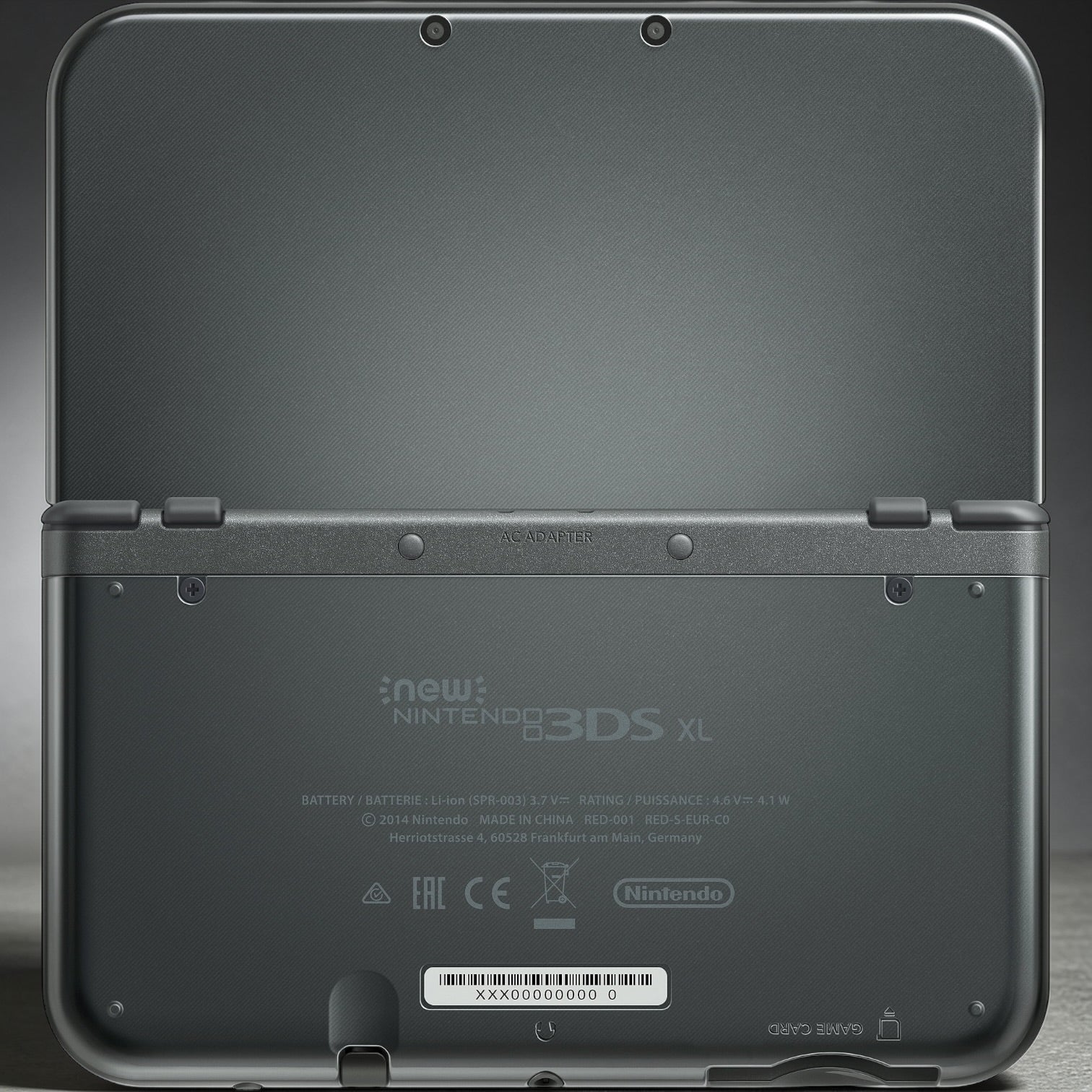 Grey New 3dsxl TOP IPS
