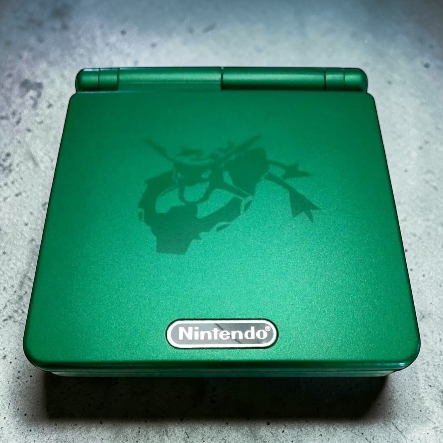 Gameboy Advance SP 001 Rayquaza Edition Reshell